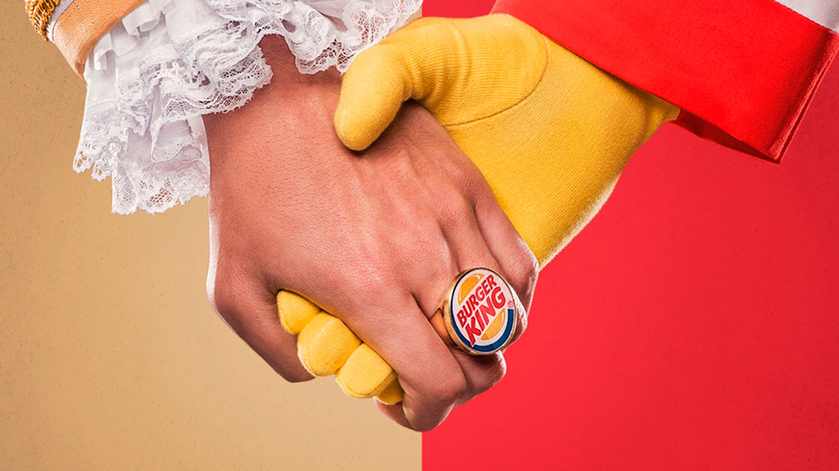 Burger king pede para consumidores comprarem no mcdonalds